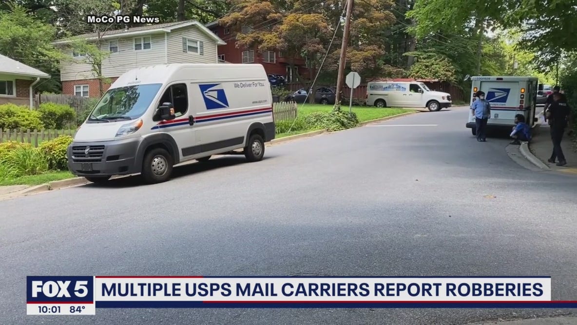 6 mail carriers robbed over two days in DC, Maryland